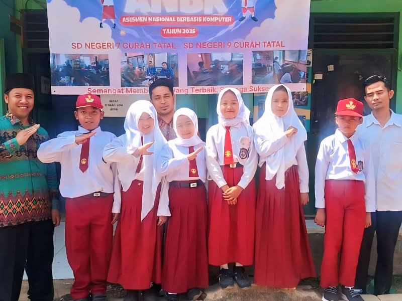 Pelaksanaan ANBK SD Negeri 9 Curah Tatal Tahun 2025